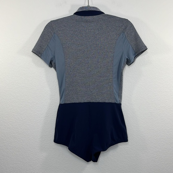 OV Outdoor Voices Polo Bodysuit‎ One piece Navy size Small - Picture 7 of 10